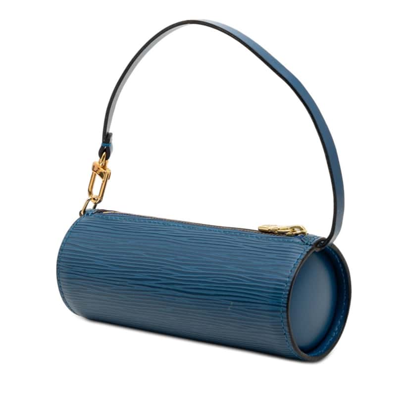 Louis Vuitton Epi Pochette Papillon Blue Leather Very good condition - Back View