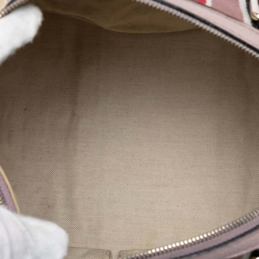 Gucci Medium GG Canvas Web Joy Boston Bag Beige Very good condition - Model View