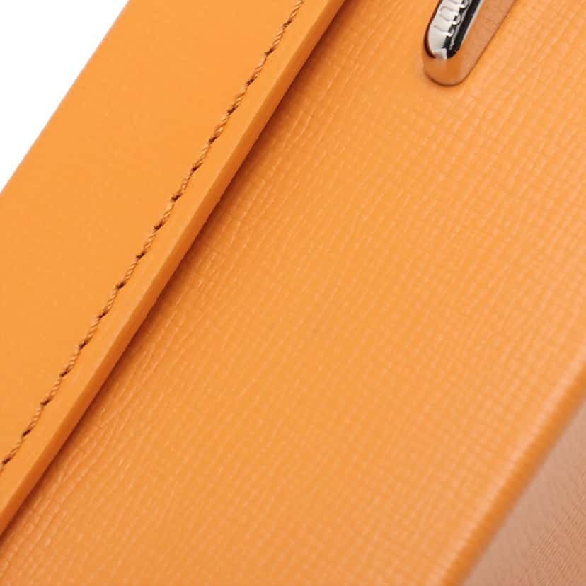 Louis Vuitton Calfskin Shopper Clutch with Strap Orange Leather Very good condition - Box View
