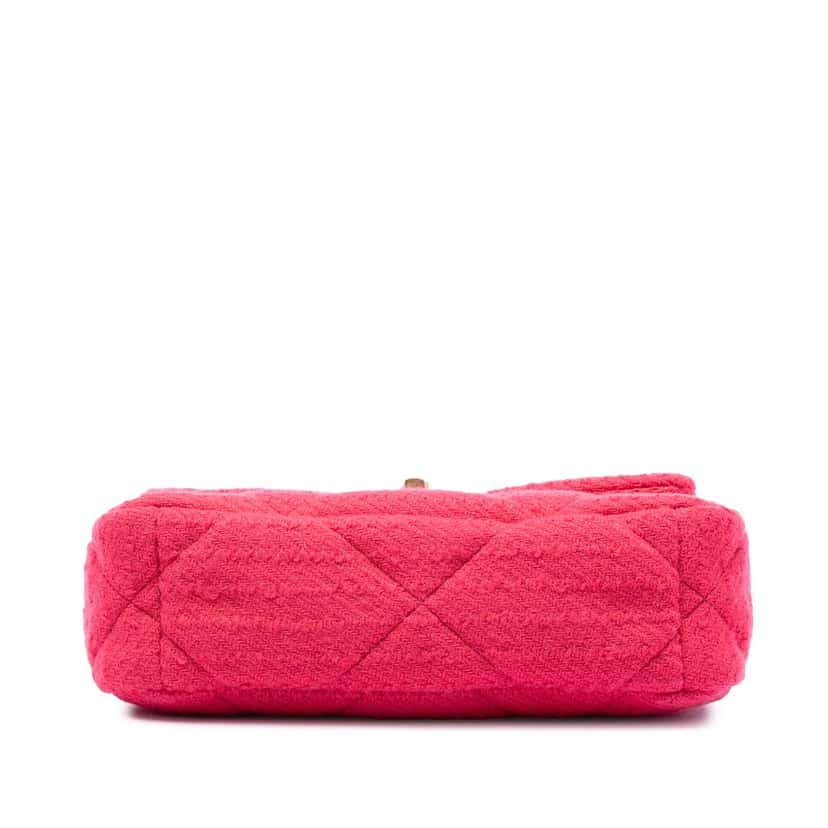 Chanel Medium Tweed 19 Flap Pink Very good condition - Inside View
