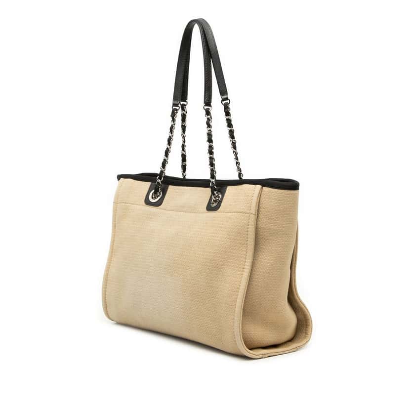 Chanel Small Canvas Deauville Tote Brown Very good condition - Back View