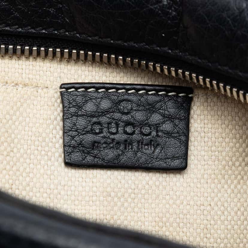 Gucci Studded Calfskin Soho Disco Crossbody Black Leather Very good condition - Box View