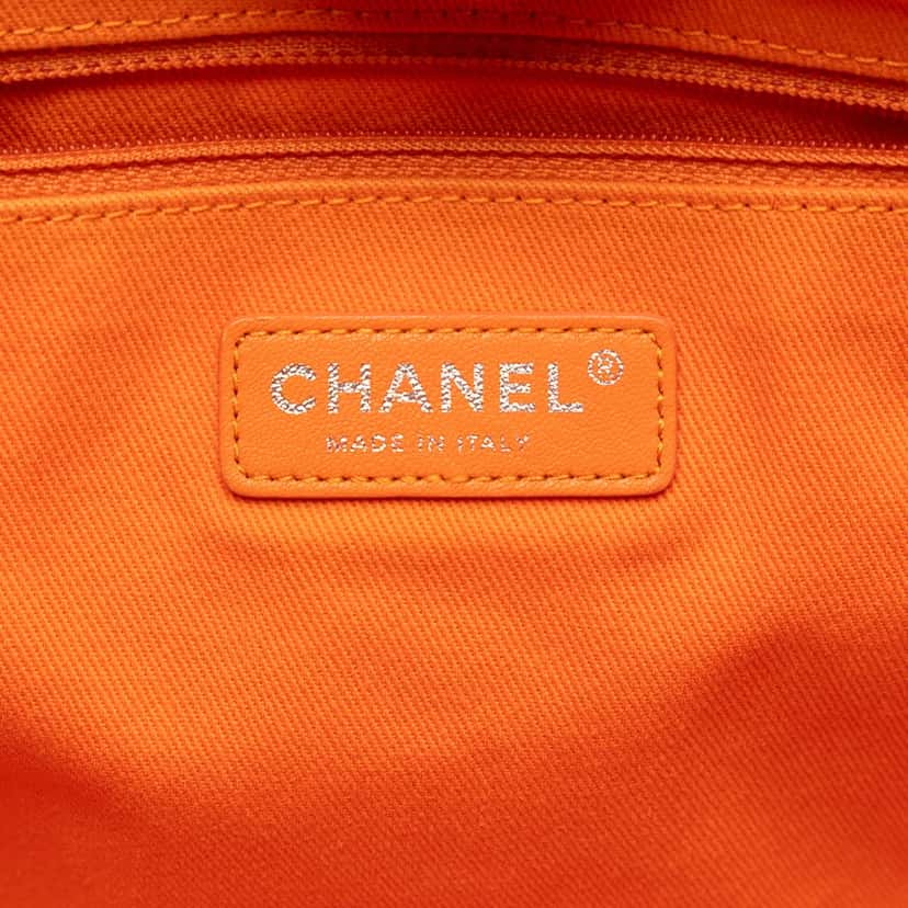 Chanel Small Canvas Deauville Tote Orange Never worn, with tag - Box View