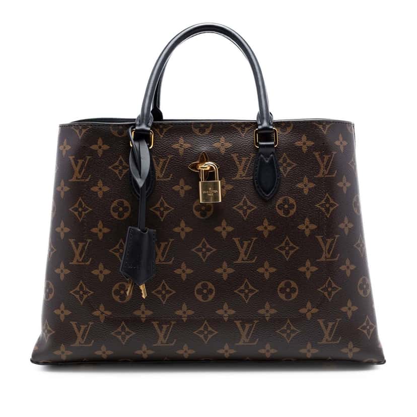 Louis Vuitton Monogram Flower Tote Brown Very good condition - Front View