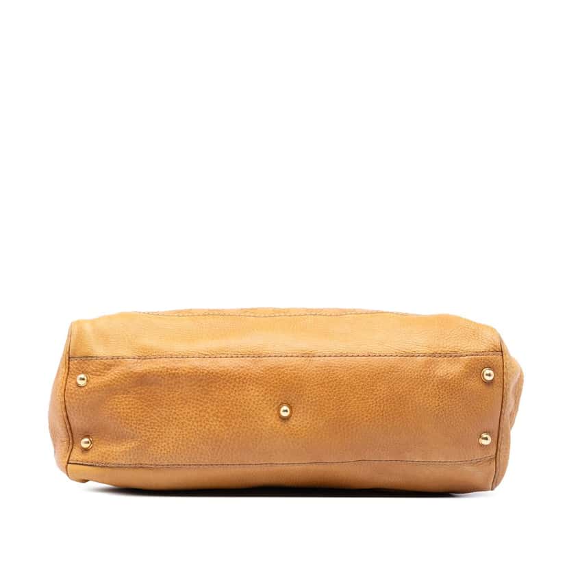 Gucci Guccissima New Pelham Shoulder Bag Brown Leather Very good condition - Inside View