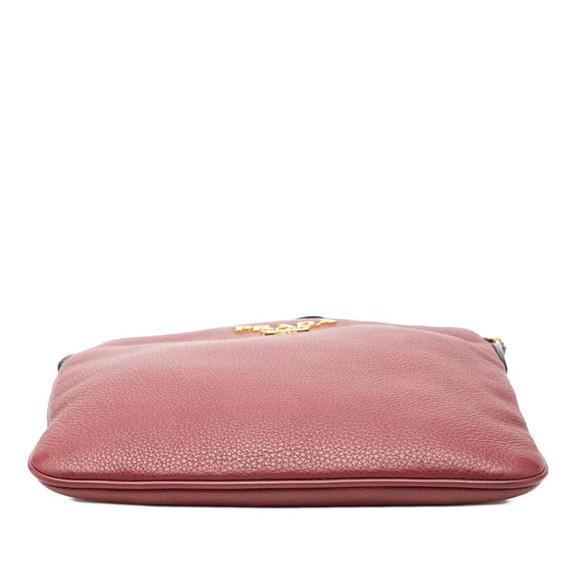 Prada Vitello Daino Crossbody Red Leather Very good condition - Inside View