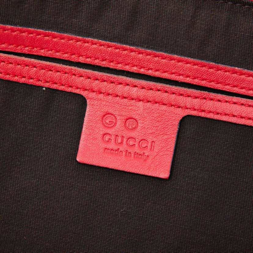 Gucci Medium Guccissima Joy Boston Bag Red Leather Very good condition - Box View