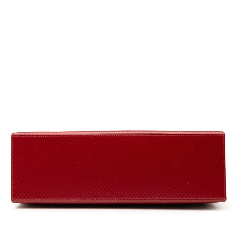 Saint Laurent Embossed Leather Shoulder Bag Red Leather Very good condition - Inside View