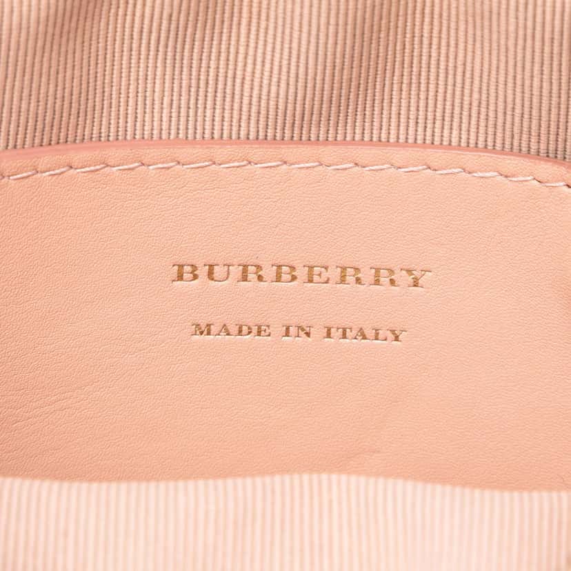 Burberry 1983 Knight Check Canvas and Calfskin Link Camera Bag Beige Very good condition - Box View