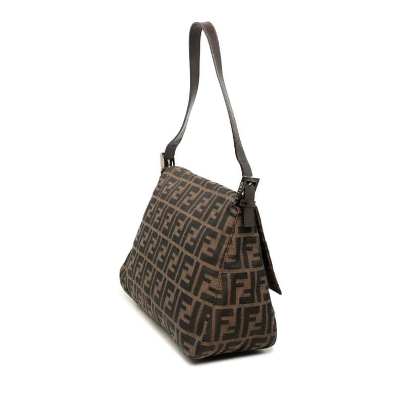 Fendi Zucca Canvas Mamma Forever Brown Very good condition - Back View