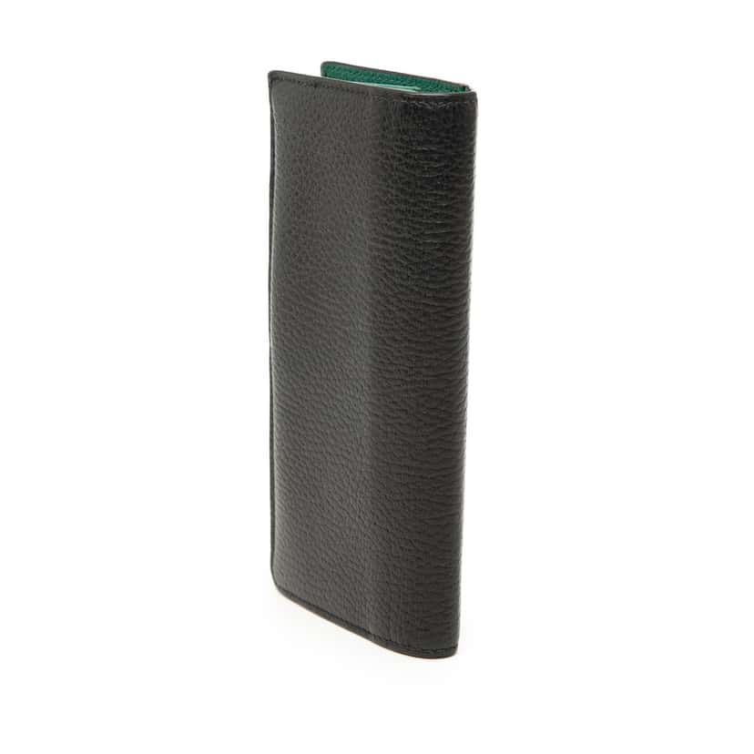 Gucci Calfskin Interlocking G Bifold Long Wallet Black Leather Very good condition - Back View