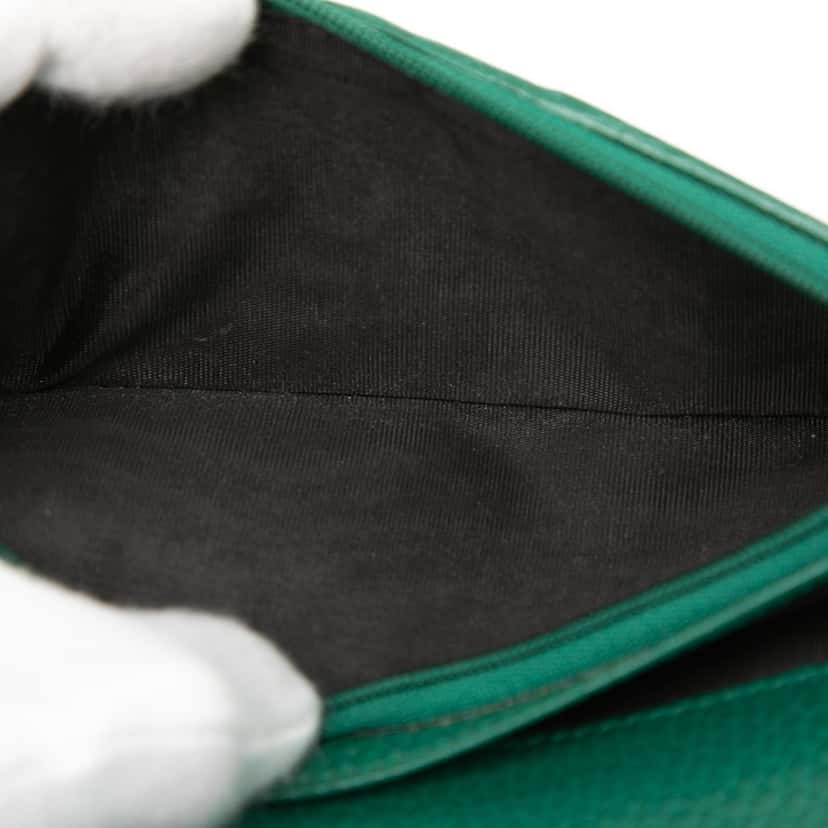 Gucci Calfskin Interlocking G Bifold Long Wallet Black Leather Very good condition - Model View