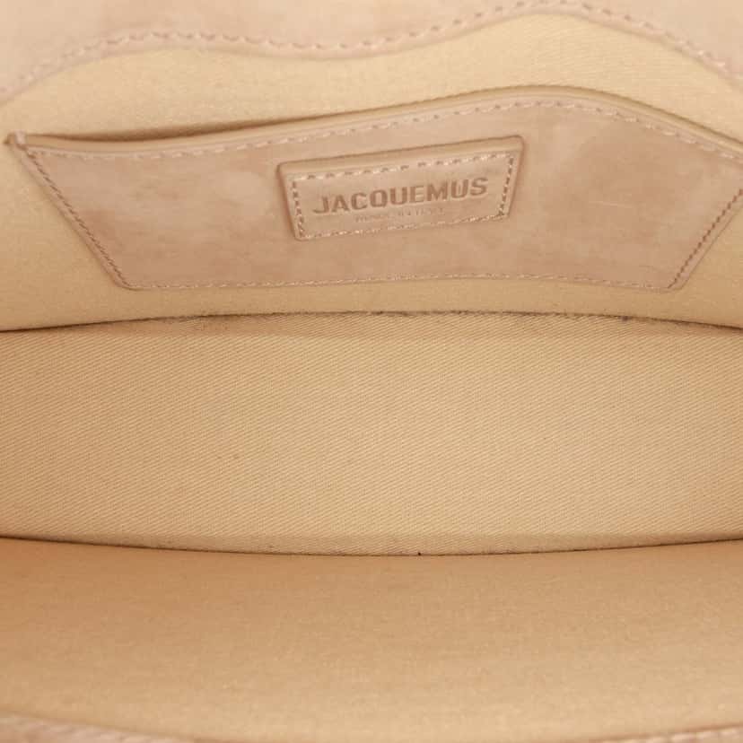 Jacquemus Suede Le Bambino Long Shoulder Bag Beige Leather Very good condition - Model View