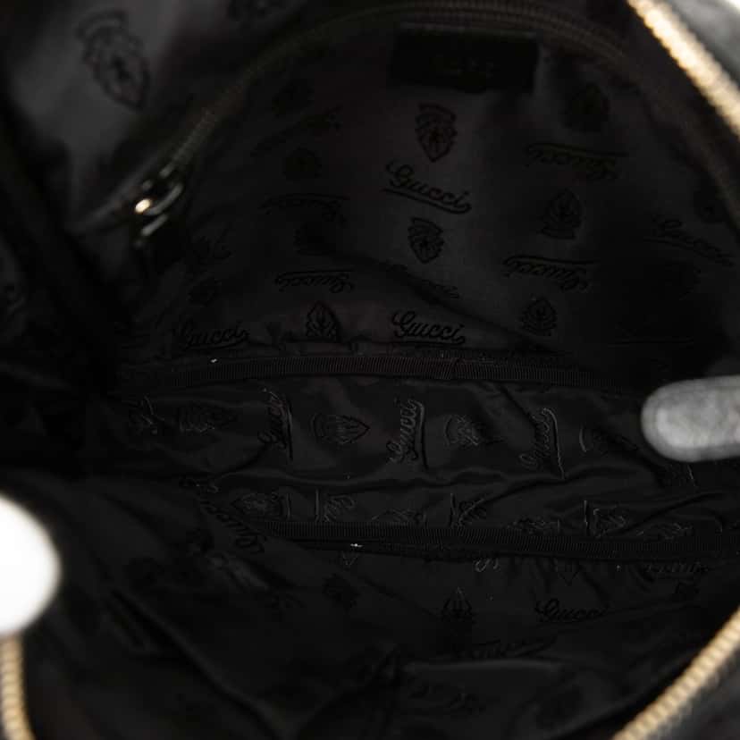Gucci Guccissima Crossbody Black Leather Very good condition - Model View