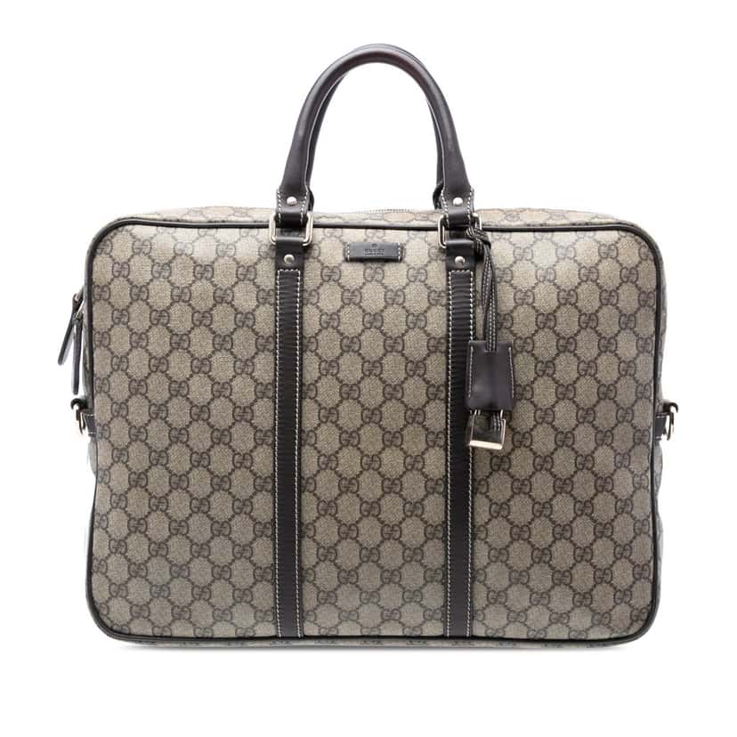 Gucci GG Supreme Business Bag Beige Very good condition - Front View