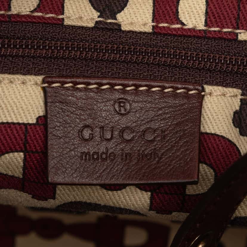 Gucci Guccissima Abbey D Ring Tote Brown Leather Very good condition - Box View