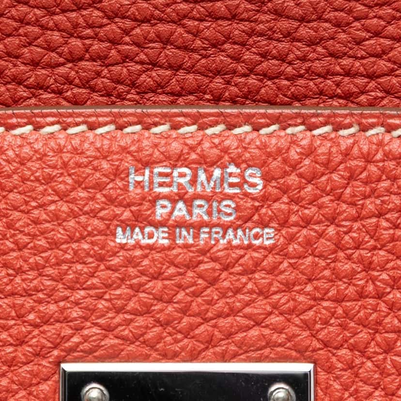 Hermès Clemence Birkin Retourne 30 Red Leather Very good condition - Box View