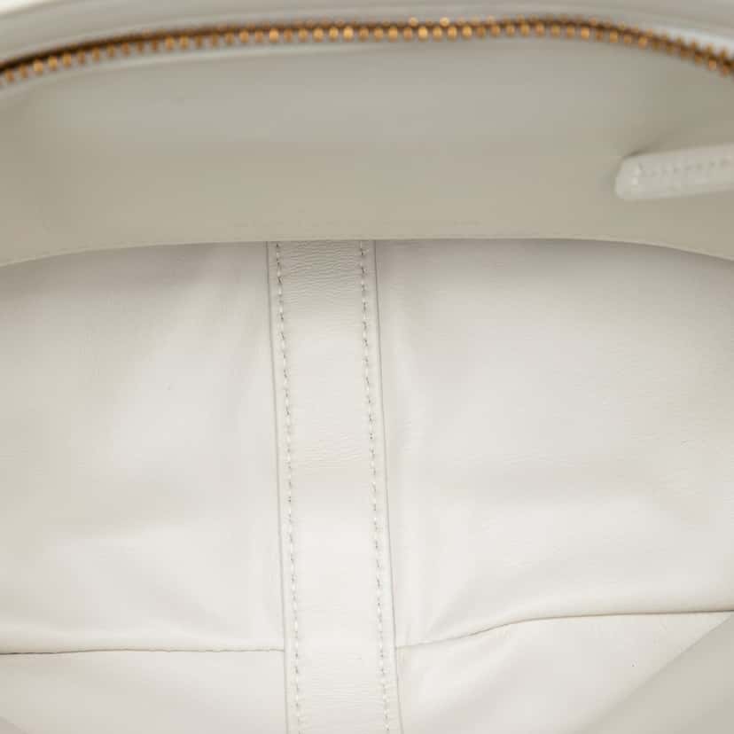 Bottega Veneta Small Nappa Intrecciato Flip Flap Tote White Leather Very good condition - Model View