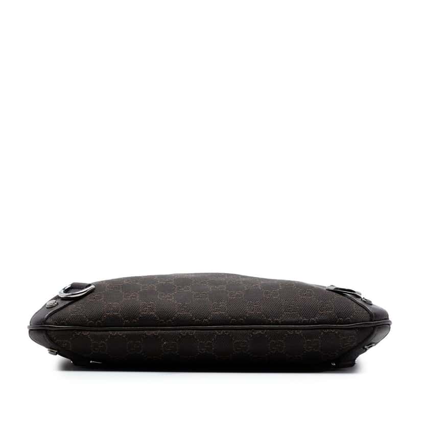 Gucci GG Denim Abbey D Ring Crossbody Brown Very good condition - Inside View