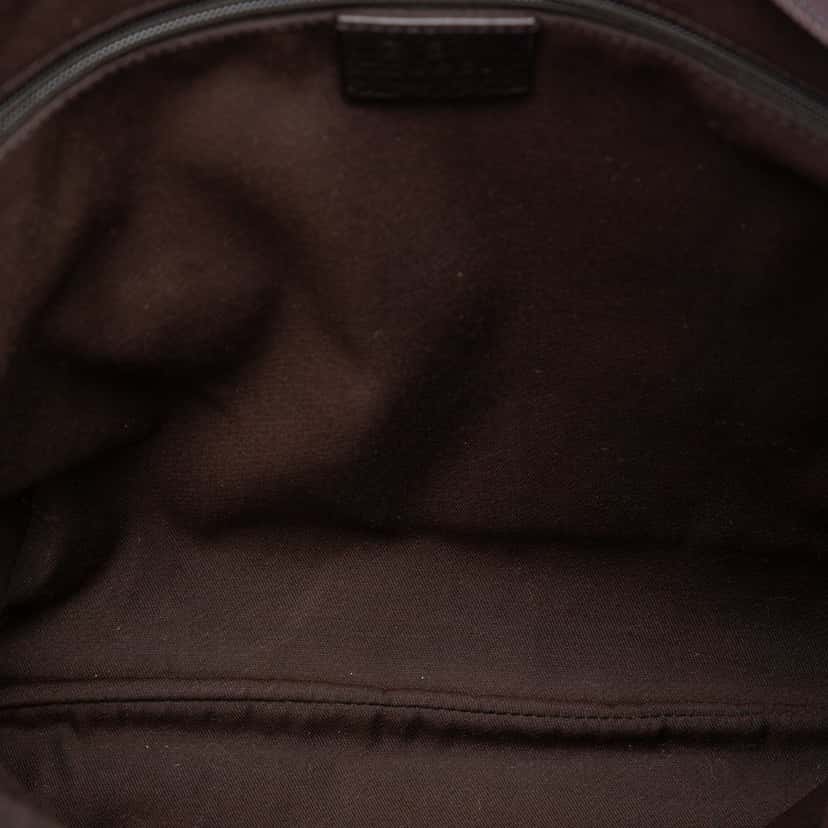 Gucci GG Denim Abbey D Ring Crossbody Brown Very good condition - Model View