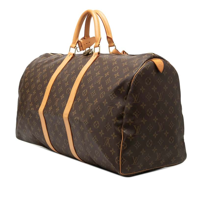 Louis Vuitton Monogram Keepall 55 Brown Very good condition - Back View