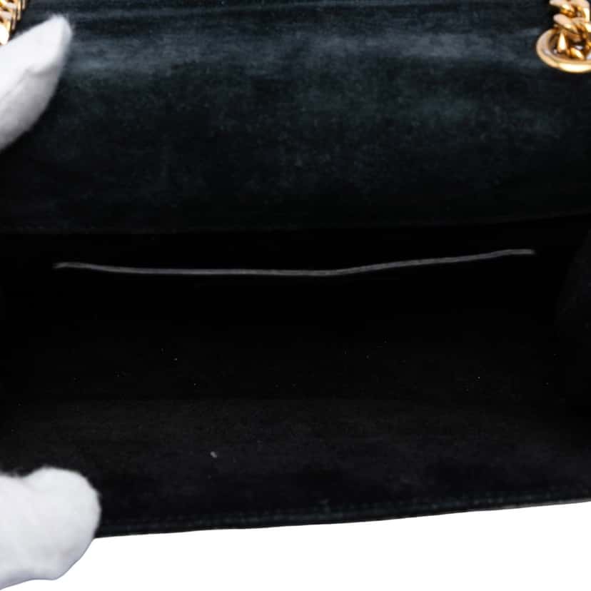 Saint Laurent Small Metallic Calfskin Monogram Kate Tassel Crossbody Silver Leather Very good condition - Model View