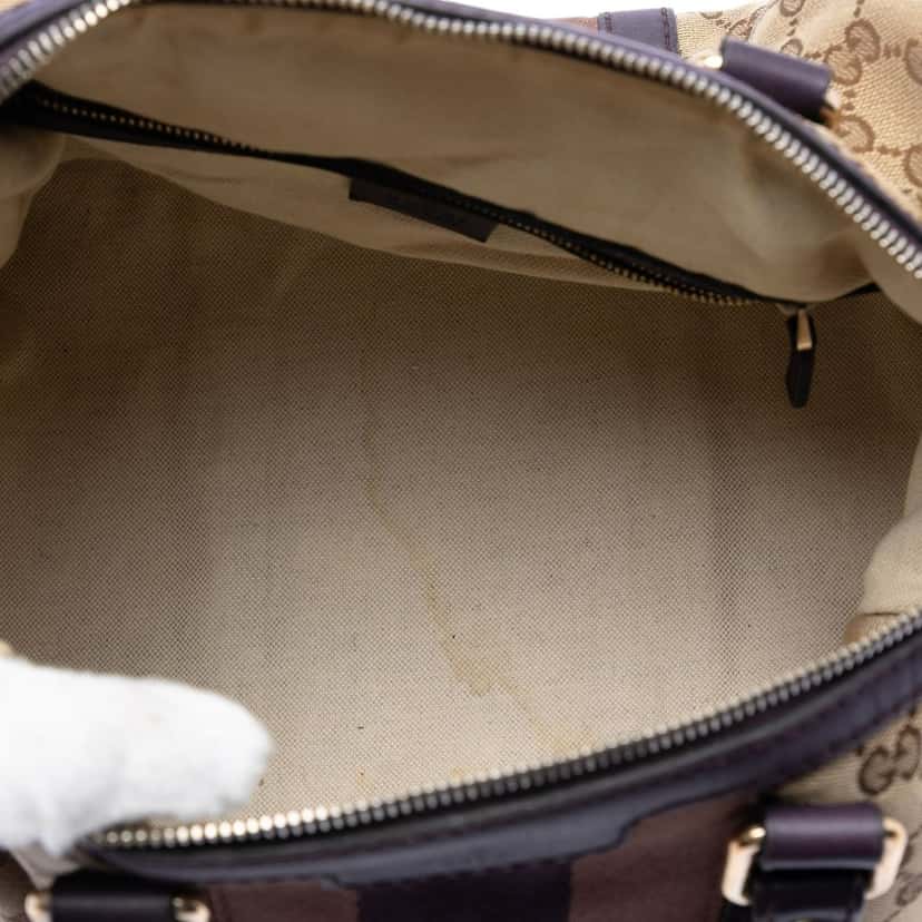 Gucci Medium GG Canvas Web Joy Boston Bag Beige Very good condition - Model View