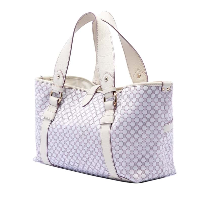 Celine Macadam Canvas Tote Purple Very good condition - Back View