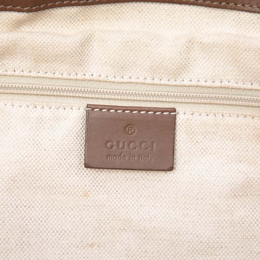 Gucci GG Canvas Sukey Satchel Beige Very good condition - Box View