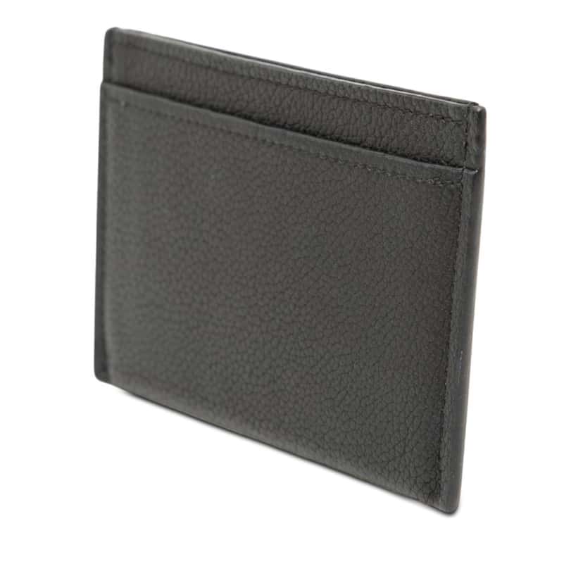 Louis Vuitton Calfskin Lockme Card Holder Black Leather Very good condition - Back View