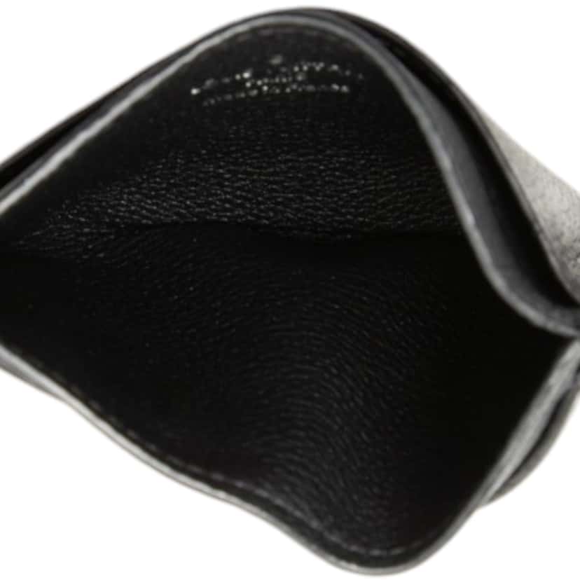 Louis Vuitton Calfskin Lockme Card Holder Black Leather Very good condition - Model View