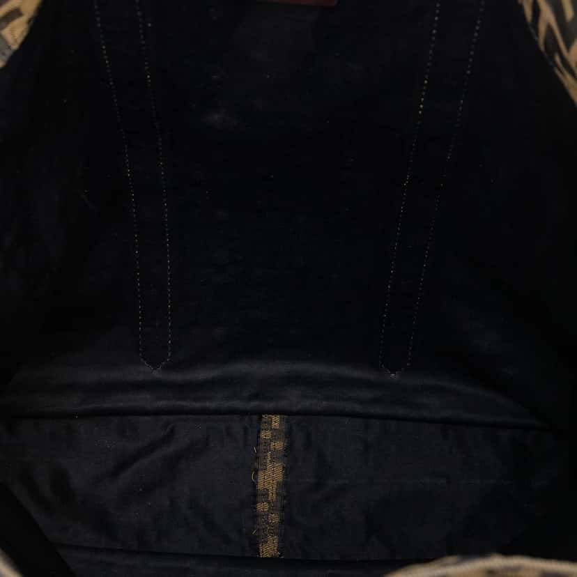 Fendi Zucca Canvas Vertical Tote Brown Very good condition - Model View