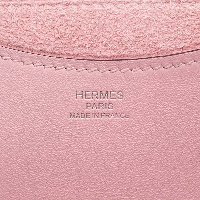 Hermès Clemence and Swift In The Loop 18 Pink Leather Very good condition - Box View
