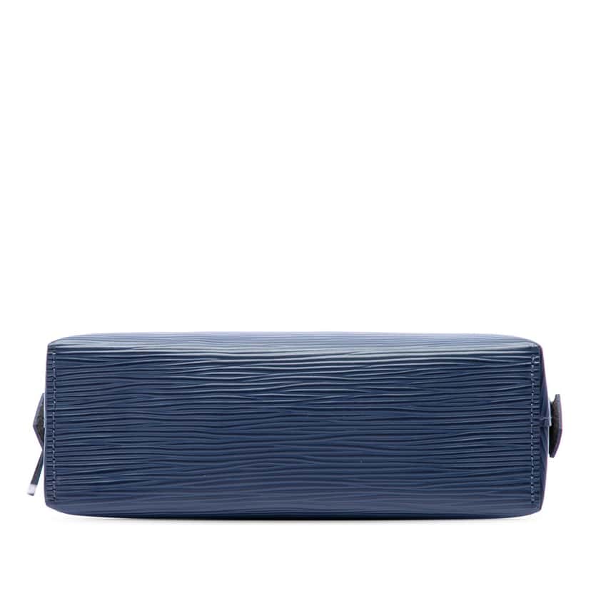 Louis Vuitton Epi Cosmetic Pouch PM Blue Leather Very good condition - Inside View