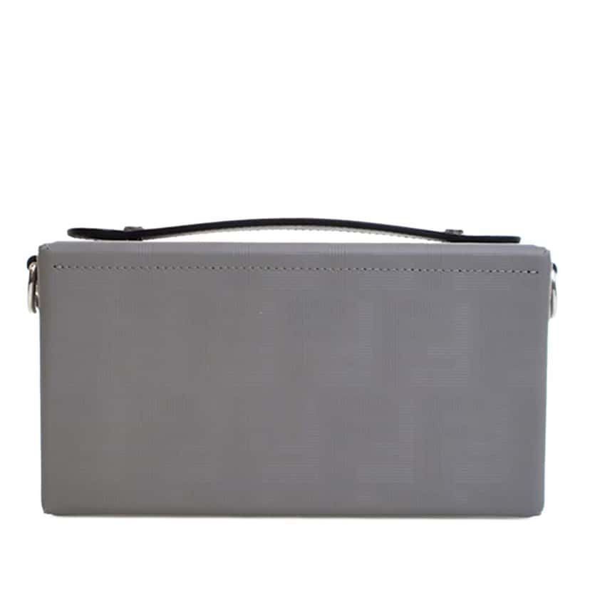 Fendi Zucca Calfskin Soft Trunk Baguette Satchel Other Leather Very good condition - Back View