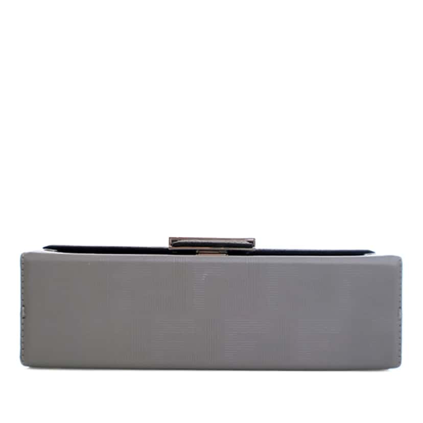 Fendi Zucca Calfskin Soft Trunk Baguette Satchel Other Leather Very good condition - Box View