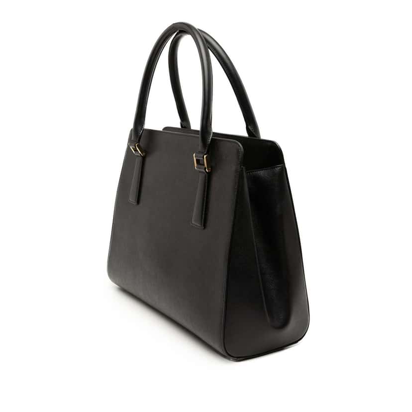 Burberry Leather Handbag Black Leather Very good condition - Back View