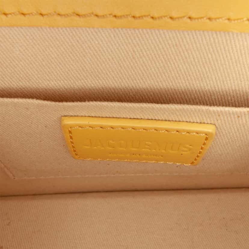 Jacquemus Leather Le Chiquito Noeud Yellow Leather Very good condition - Box View