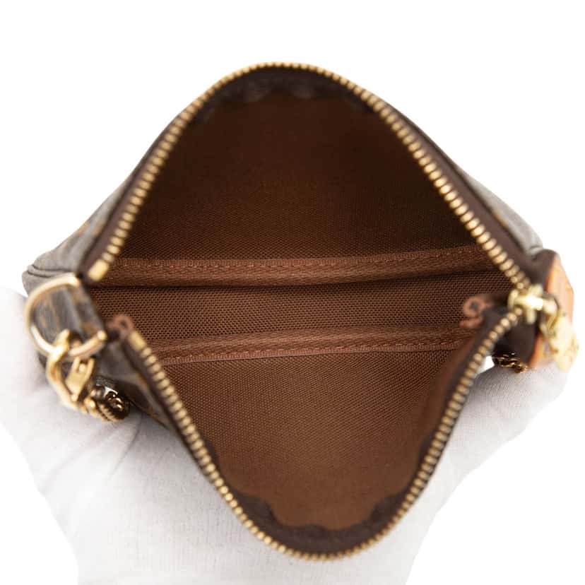 Louis Vuitton Monogram Mini Pochette Accessoires Brown Very good condition - Model View