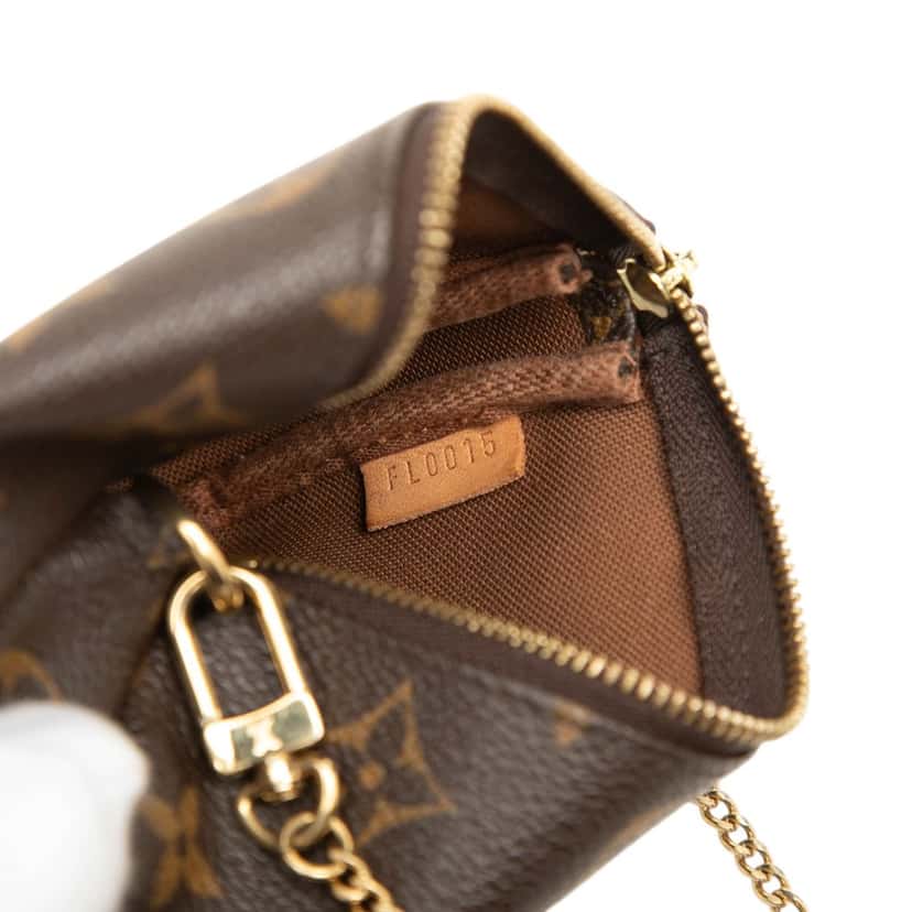 Louis Vuitton Monogram Mini Pochette Accessoires Brown Very good condition - Box View
