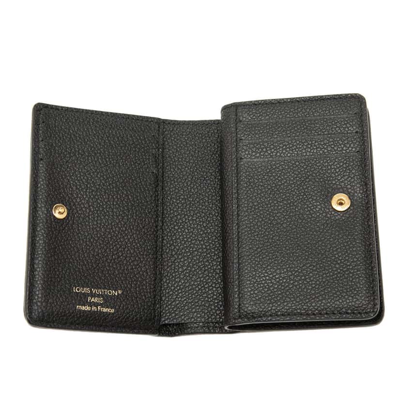Louis Vuitton Monogram Empreinte Clea Wallet Black Leather Very good condition - Model View