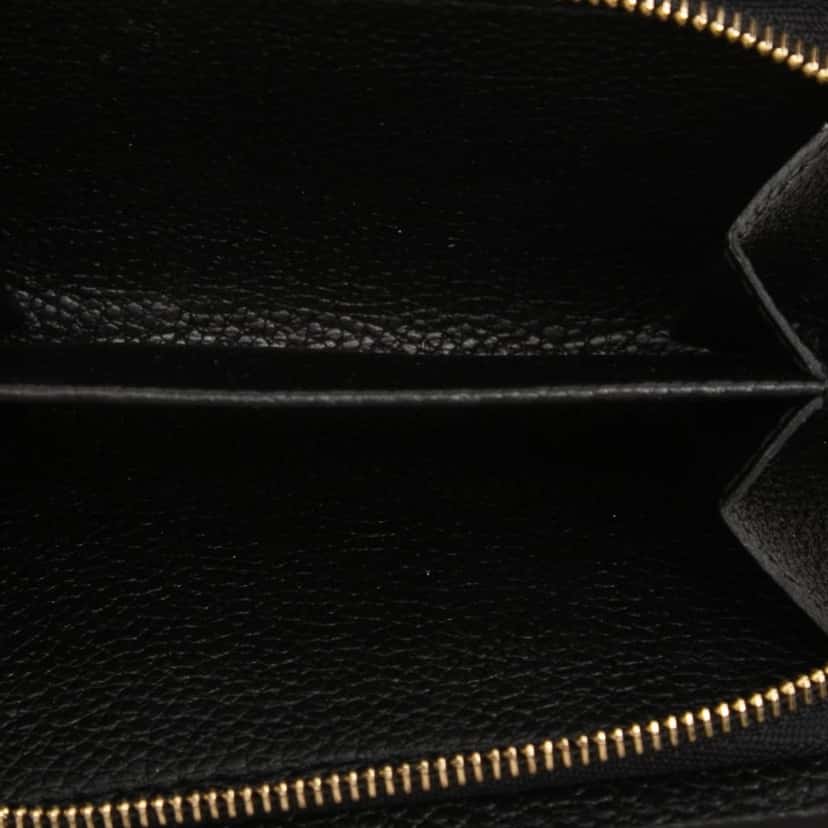 Louis Vuitton Monogram Empreinte Clea Wallet Black Leather Very good condition - Box View