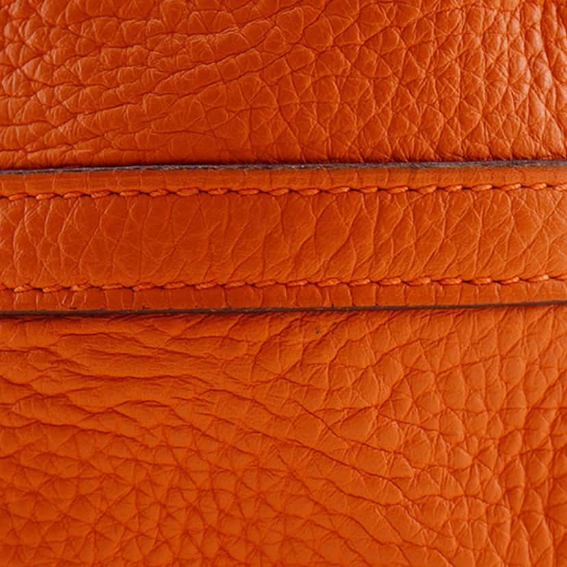 Hermès Clemence Picotin 18 Orange Leather Very good condition - Box View