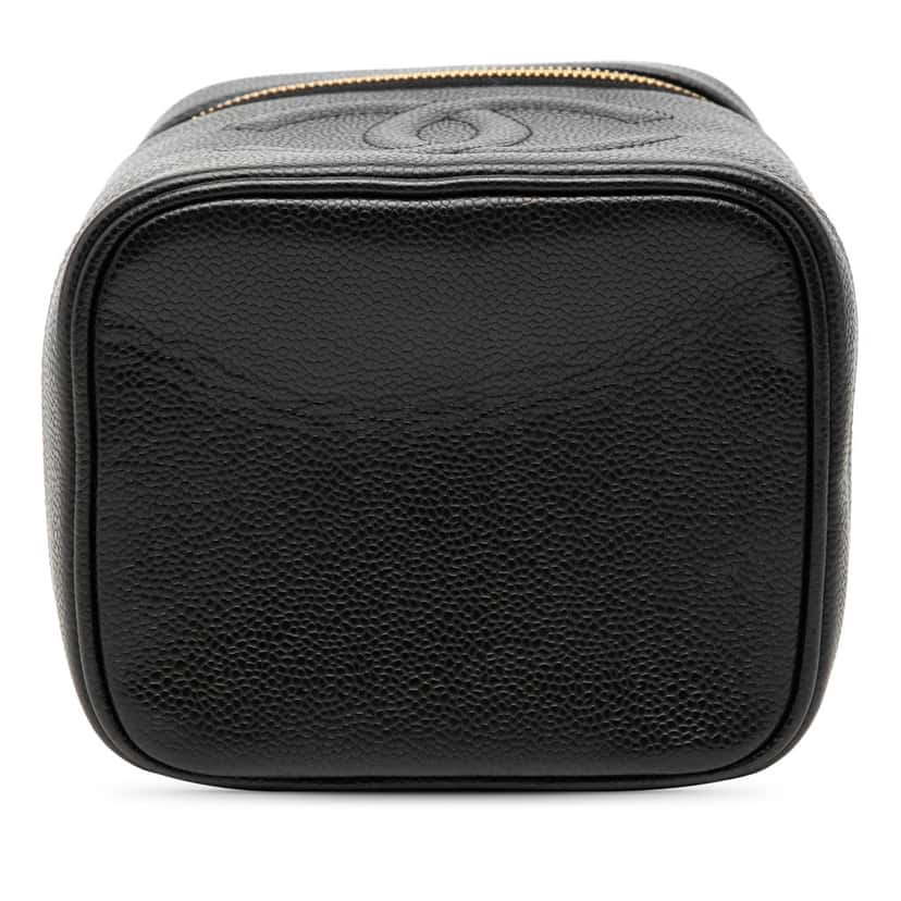 Chanel CC Caviar Vanity Bag Black Leather Very good condition - Inside View