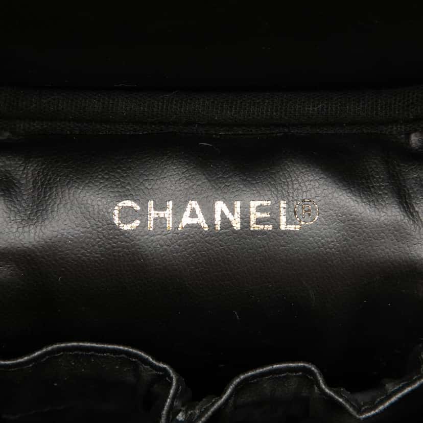Chanel CC Caviar Vanity Bag Black Leather Very good condition - Box View