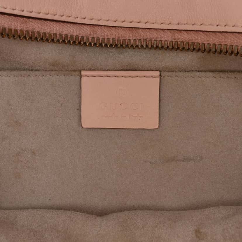 Gucci Small GG Marmont Matelasse Leather Crossbody Pink Leather Very good condition - Box View