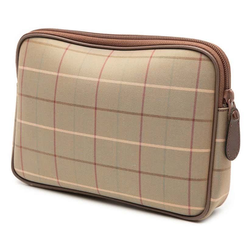 Burberry Vintage Check Canvas Clutch Brown Very good condition - Back View