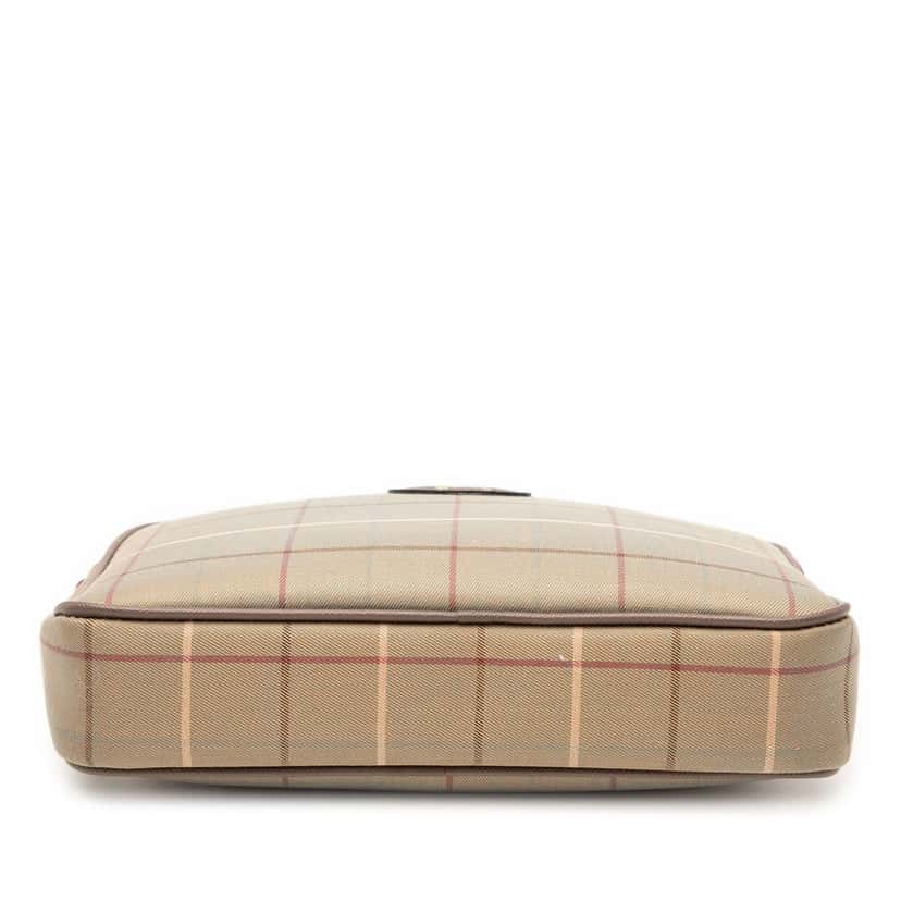 Burberry Vintage Check Canvas Clutch Brown Very good condition - Inside View