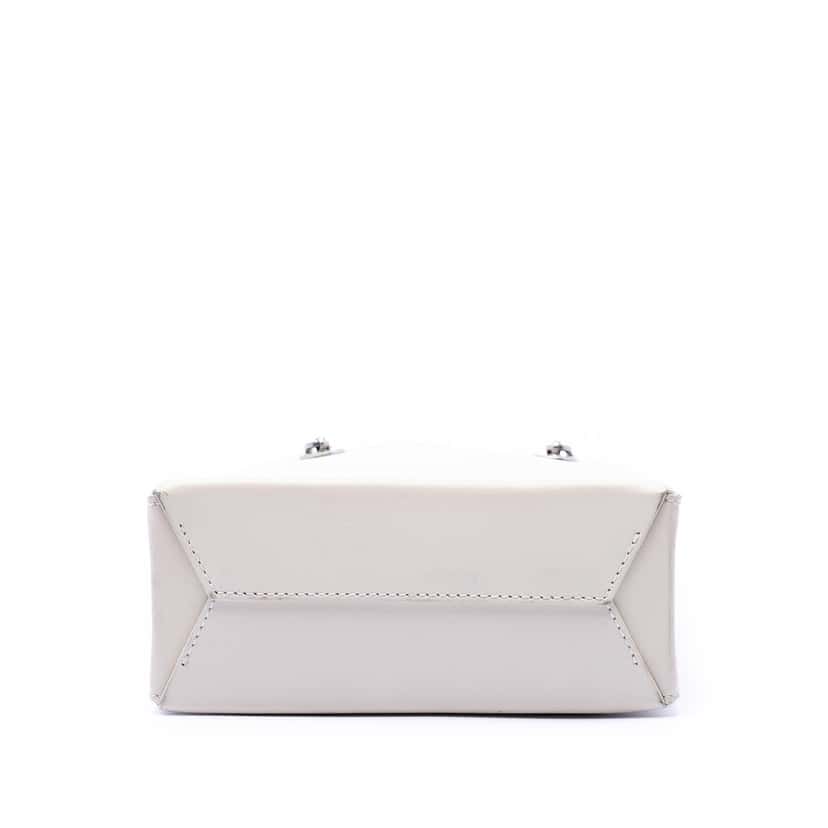Fendi Small Leather Shopping Tote White Leather Very good condition - Inside View