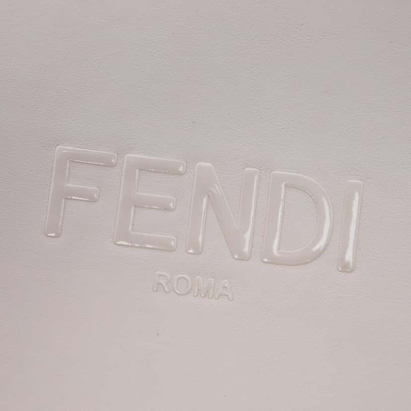 Fendi Small Leather Shopping Tote White Leather Very good condition - Box View